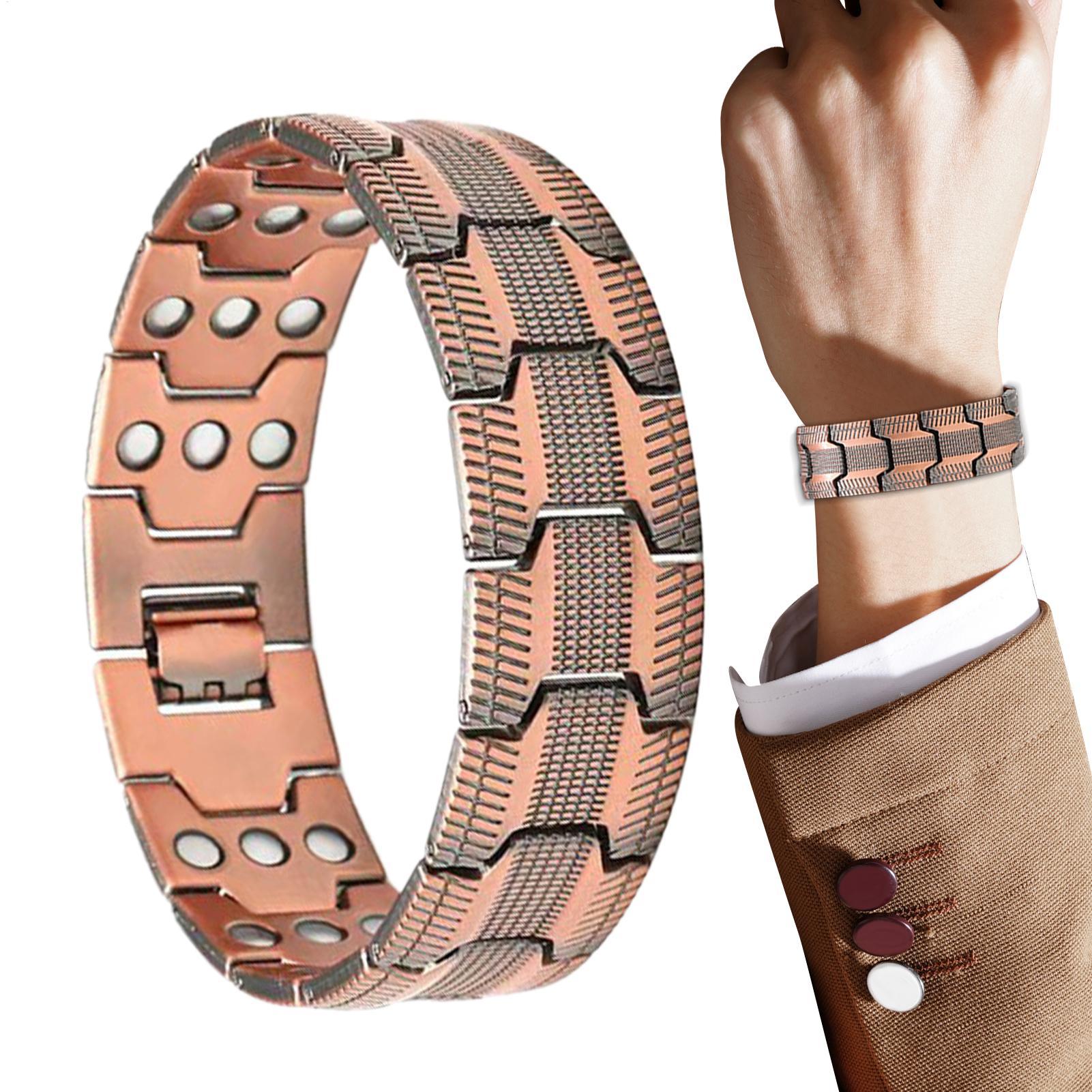 Home Bar Android - 3-Row Magnetic Copper Bracelet for Men