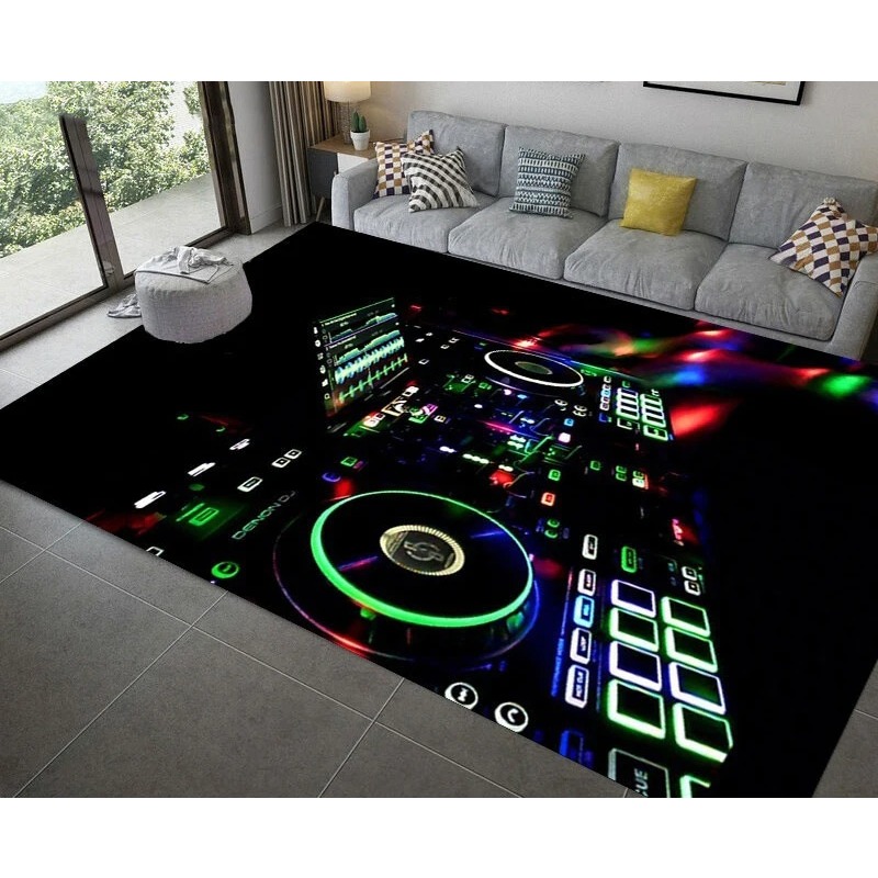 Home Bar Seating - 3D DJ Music Screen Keyboard Area