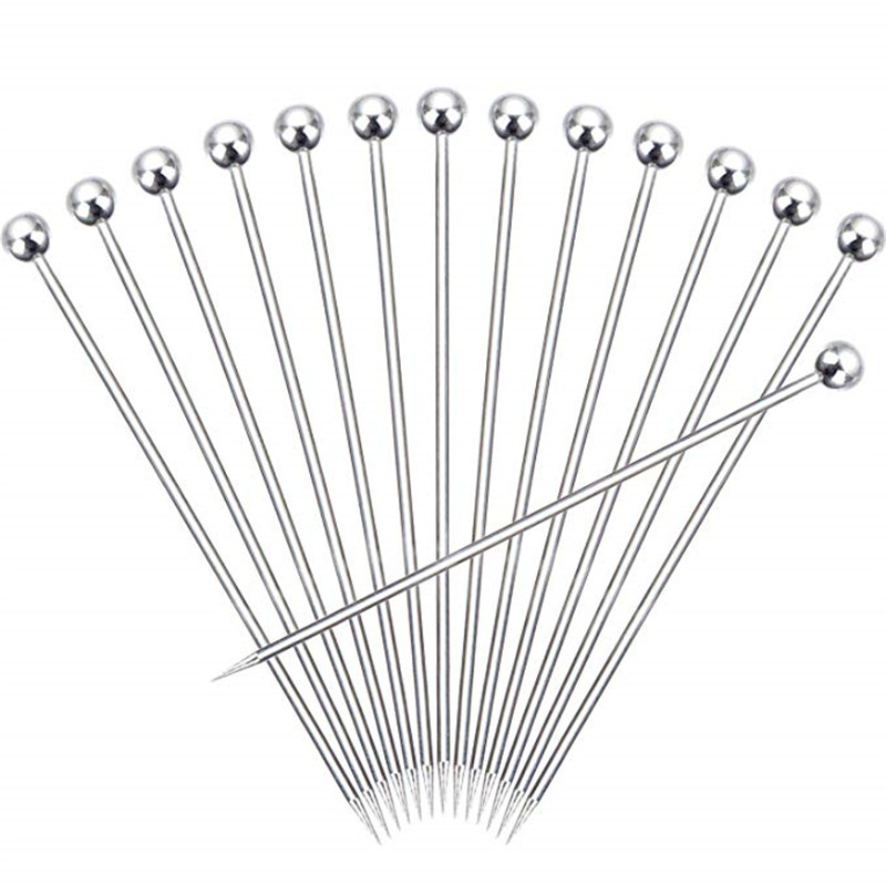 Speed Pourer Cap - 10/50/100Pcs Stainless Steel Cocktail Picks Fruit