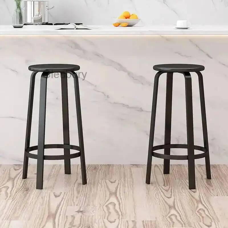 Home Bar Seating - - with Seat Bar Metal Round
