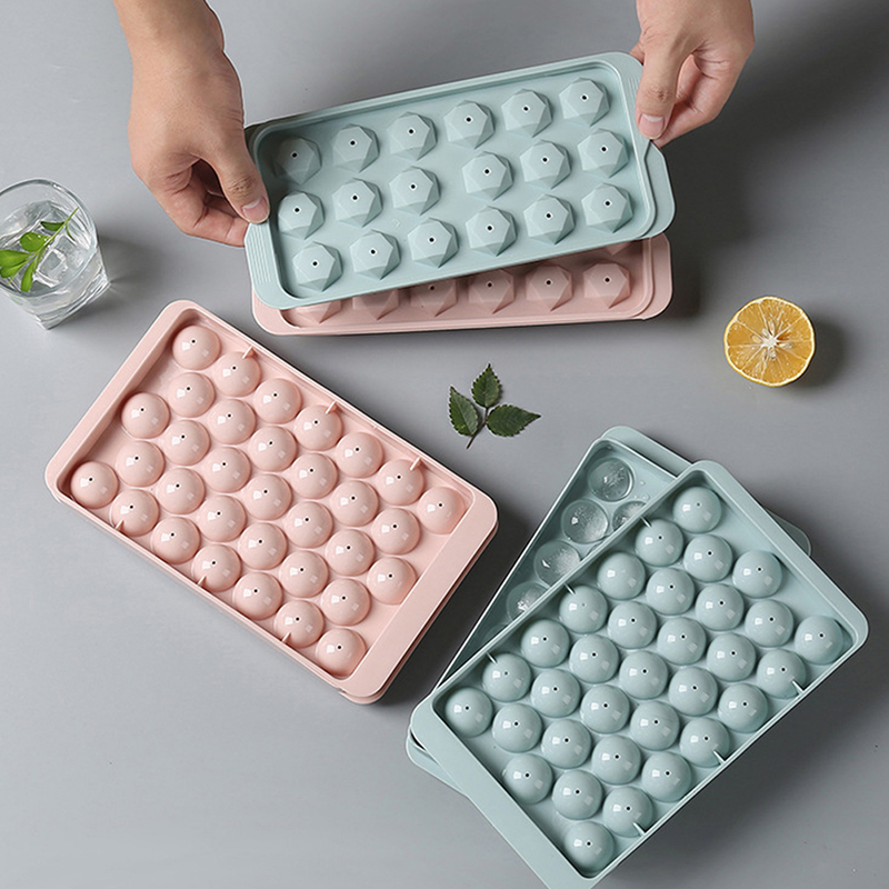 1Pc 3D Round Tray with Lid Pla - Ice Mold Sphere ulasan dan harga