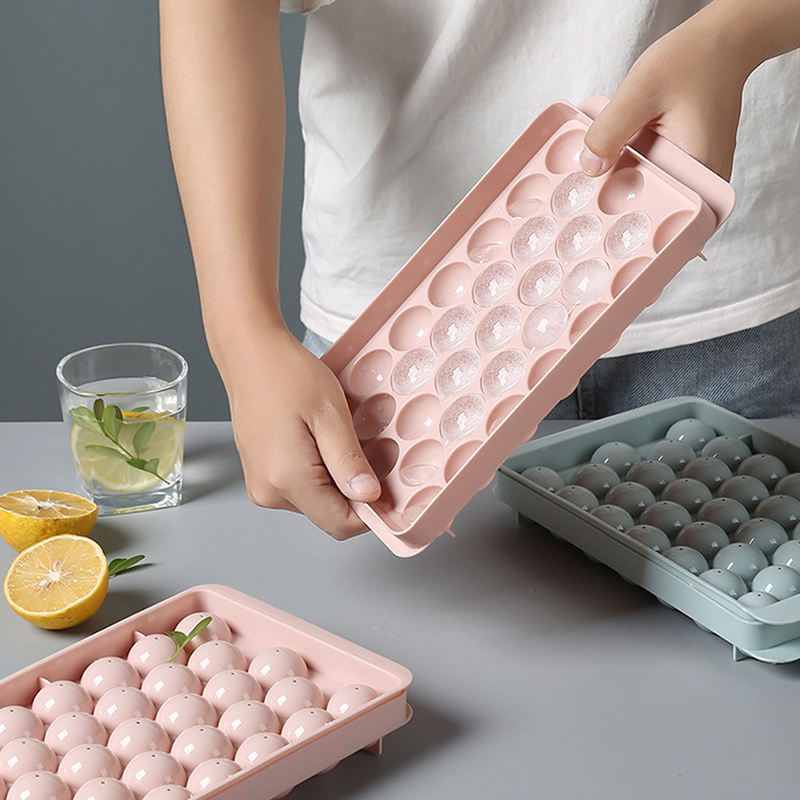1Pc 3D Round Tray with Lid Pla - Ice Mold Sphere ulasan dan harga