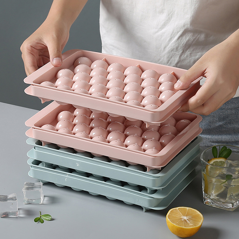 1Pc 3D Round Tray with Lid Pla - Ice Mold Sphere ulasan dan harga
