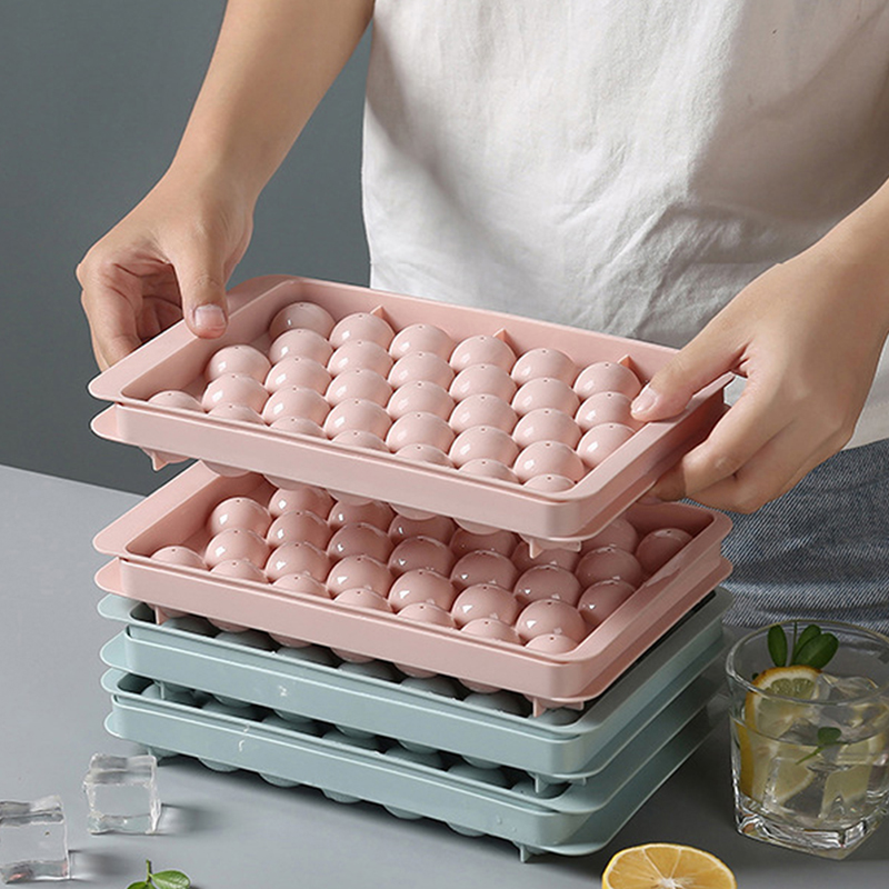1Pc 3D Round Tray with Lid Pla - Ice Mold Sphere ulasan dan harga