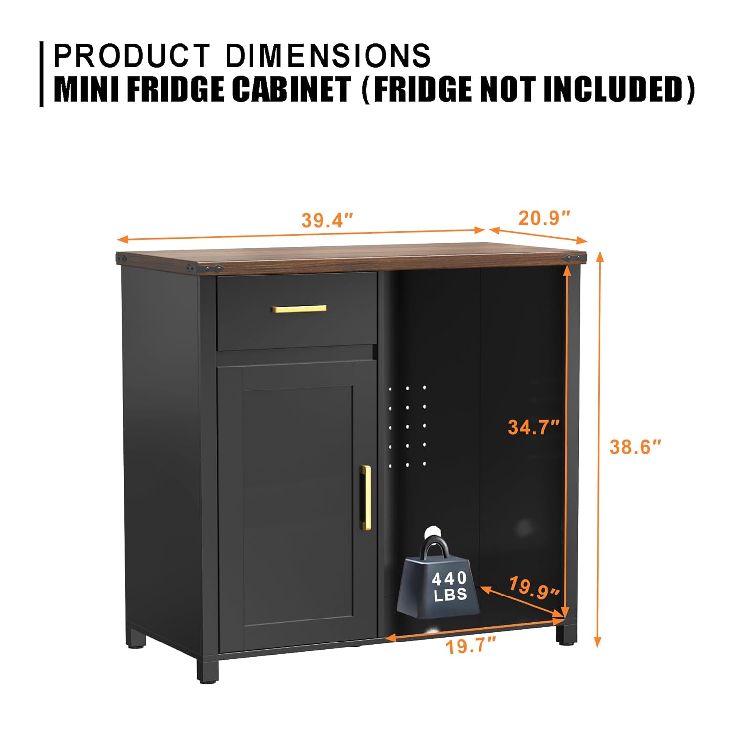 Coffee Bar Cabinet with Mini F - Home Bar And Fridge ulasan dan harga