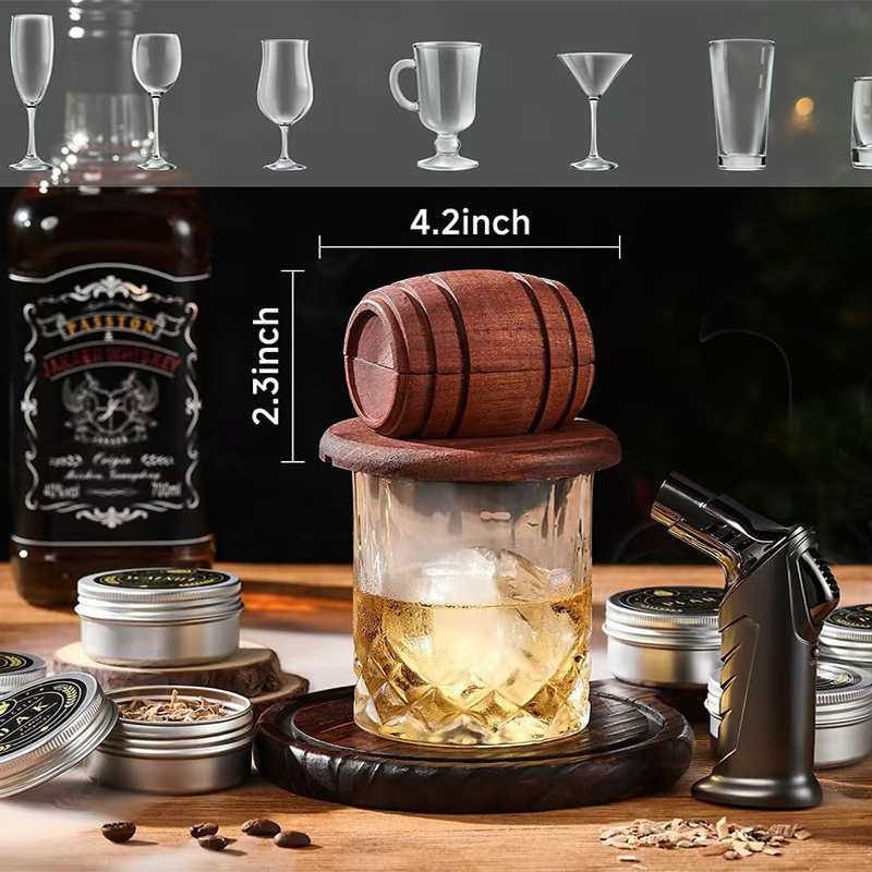 Wooden Cocktail Smoker Kit Smo - Smoking Gun Kit ulasan dan harga