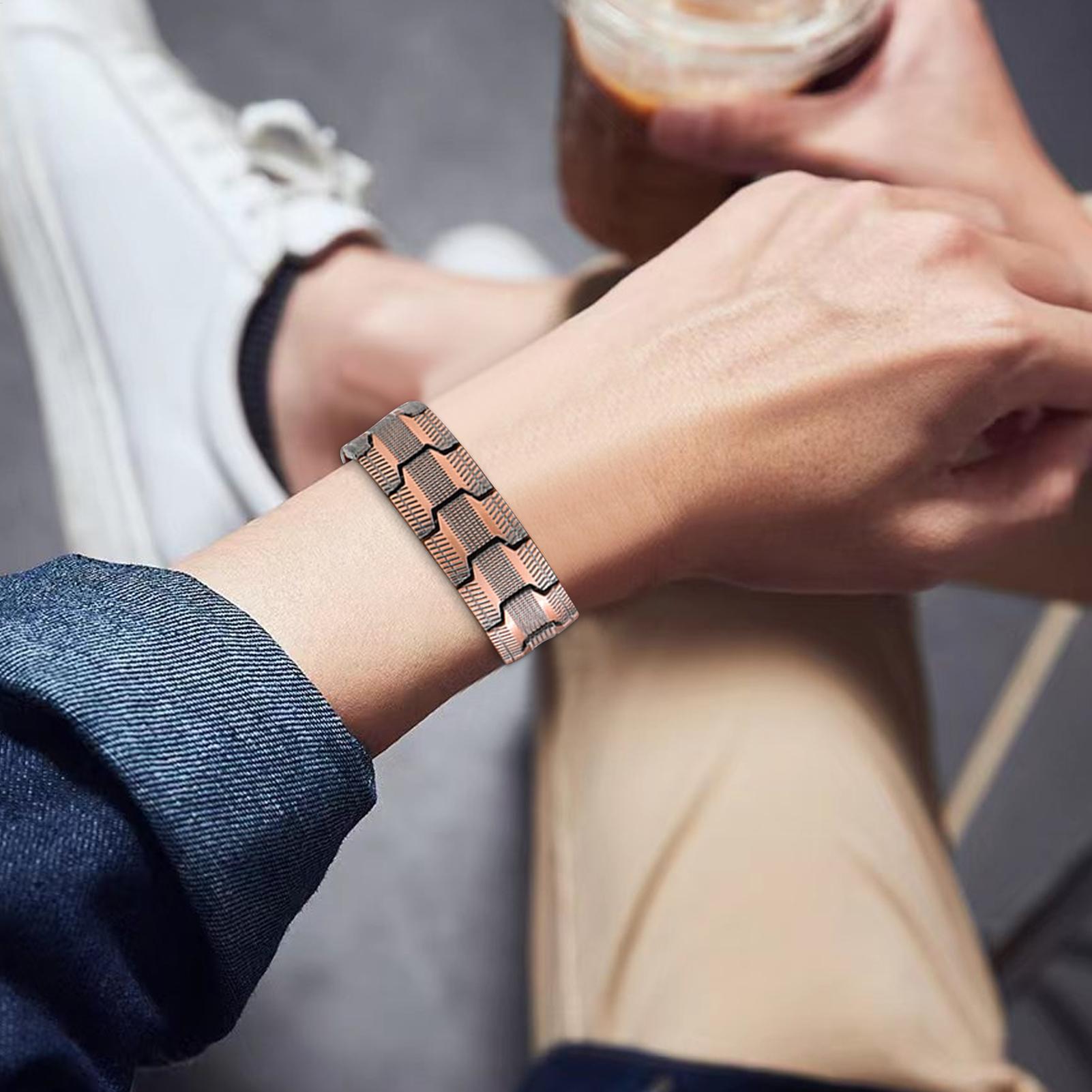 3-Row Magnetic Copper Bracelet - Home Bar Android ulasan dan harga