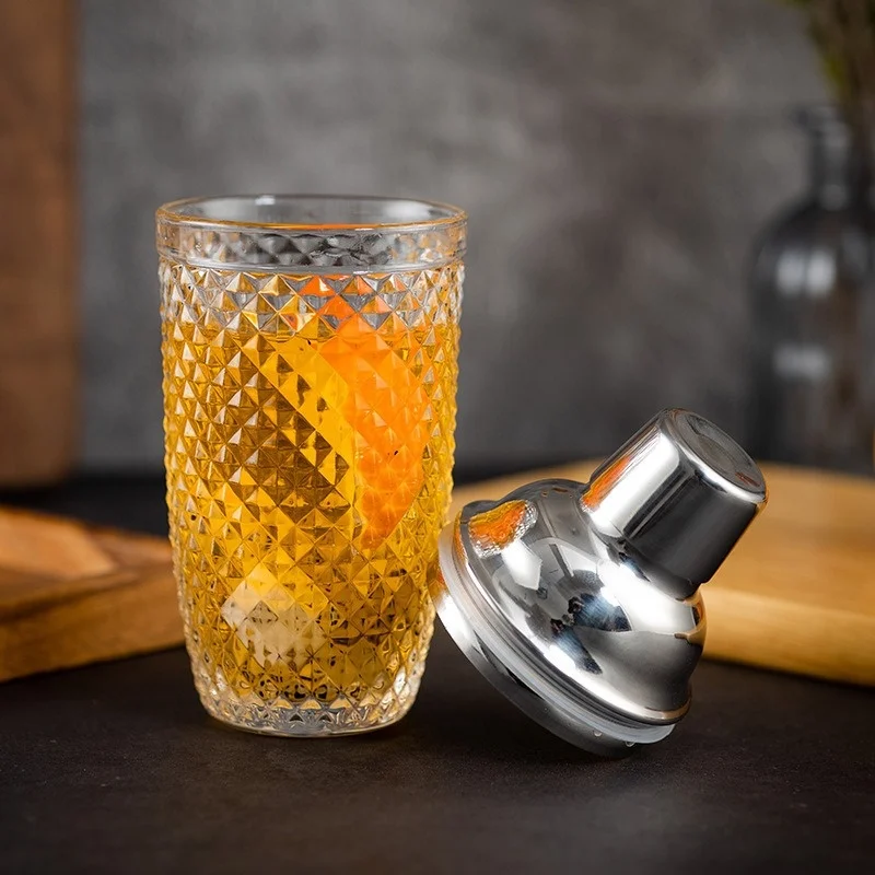 Luxury Glass Cocktail Shaker M - Bitters Bottle Set ulasan dan harga
