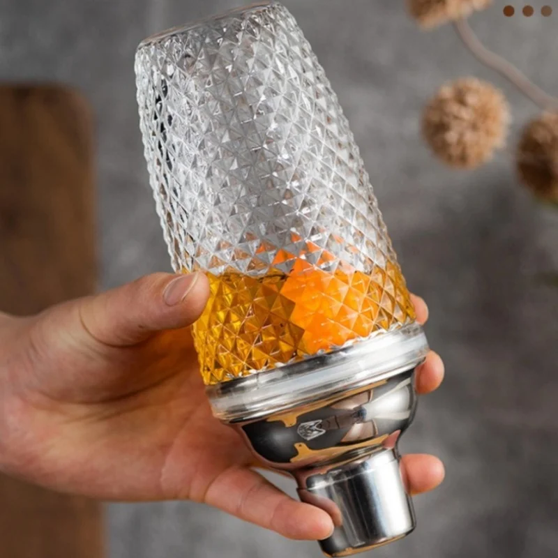 Luxury Glass Cocktail Shaker M - Bitters Bottle Set ulasan dan harga