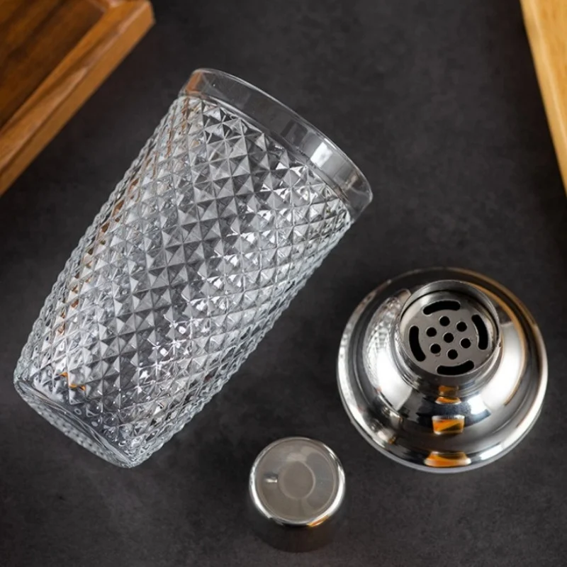 Luxury Glass Cocktail Shaker M - Bitters Bottle Set ulasan dan harga
