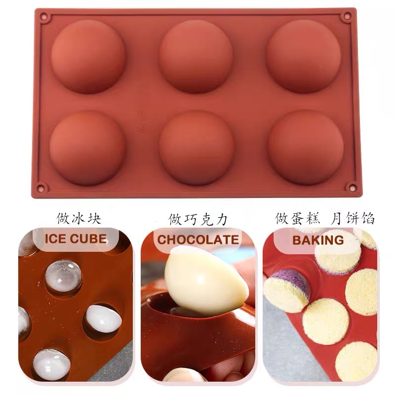 6/15/24 holes Hemisphere Silic - Ice Mold Sphere ulasan dan harga