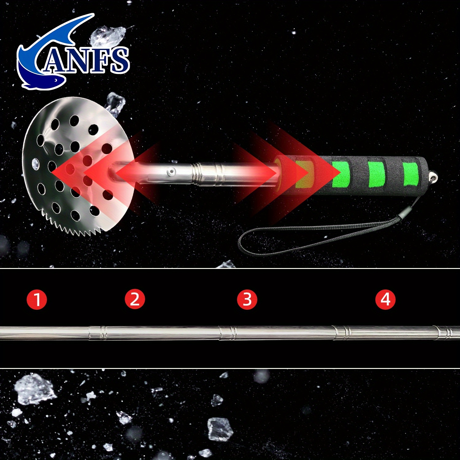 ANFS Retractable Ice Fishing S - Ice Pick Pick ulasan dan harga