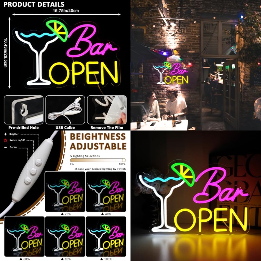Sign for Business, Neon Open S - Home Bar And Coffee ulasan dan harga