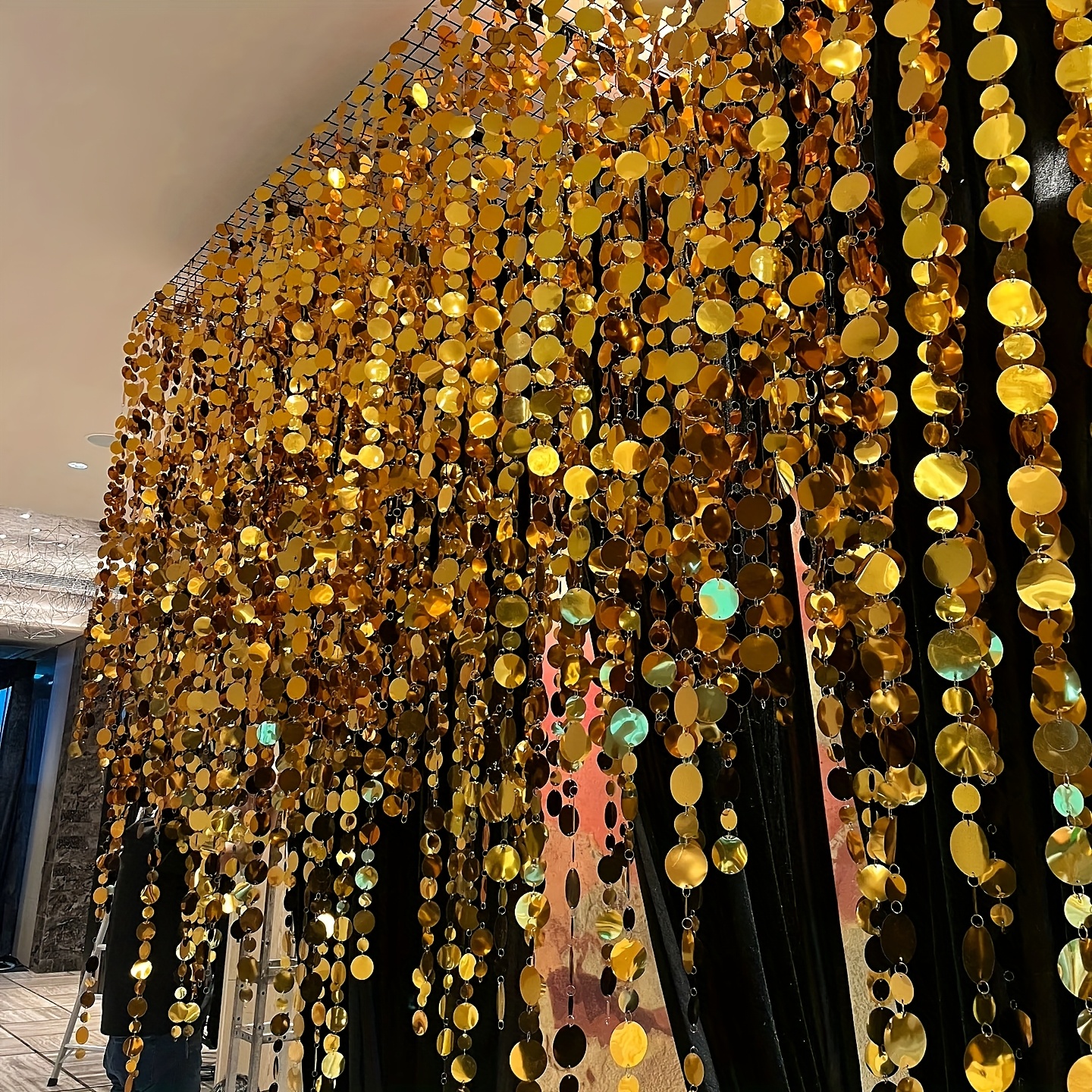 5PCS Circular Sequin Curtain H - Home Bargains ulasan dan harga