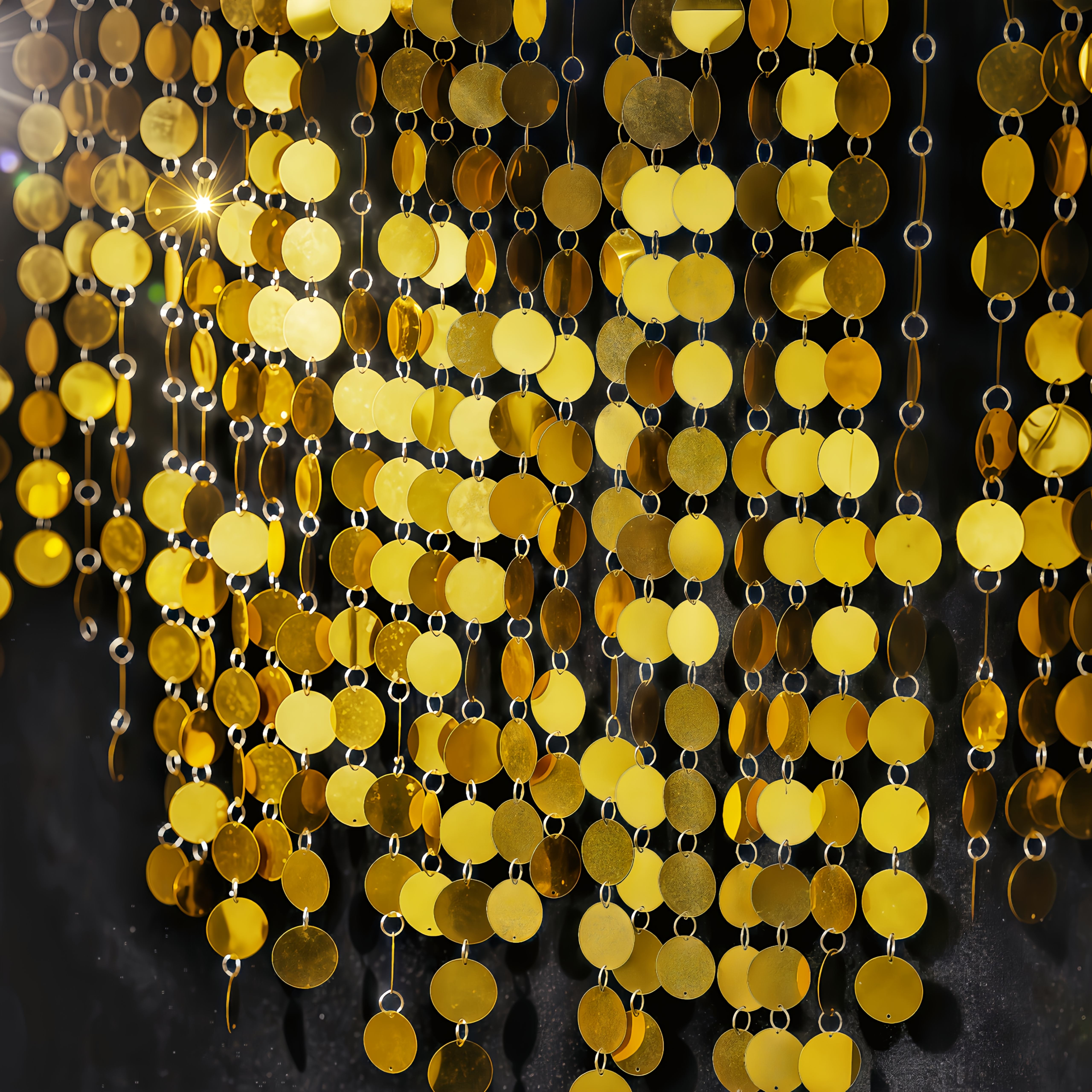 5PCS Circular Sequin Curtain H - Home Bargains ulasan dan harga