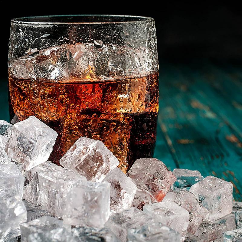 50PCS 3D Acrylic Fake Ice Cube - Ice Mold Sphere ulasan dan harga