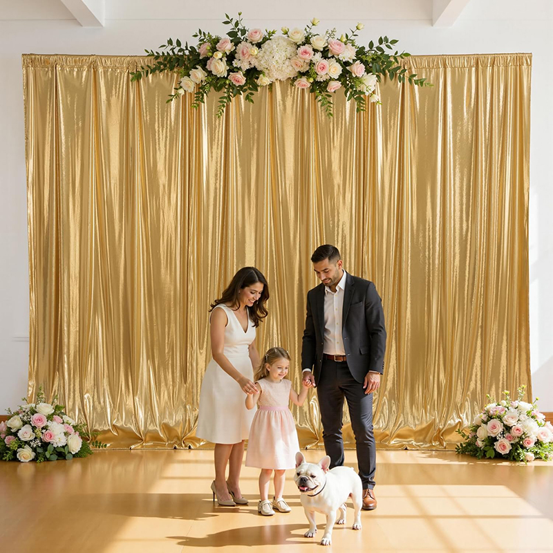 Gold Sequin Backdrop Curtain W - Home Bargains ulasan dan harga