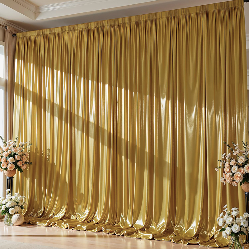 Gold Sequin Backdrop Curtain W - Home Bargains ulasan dan harga