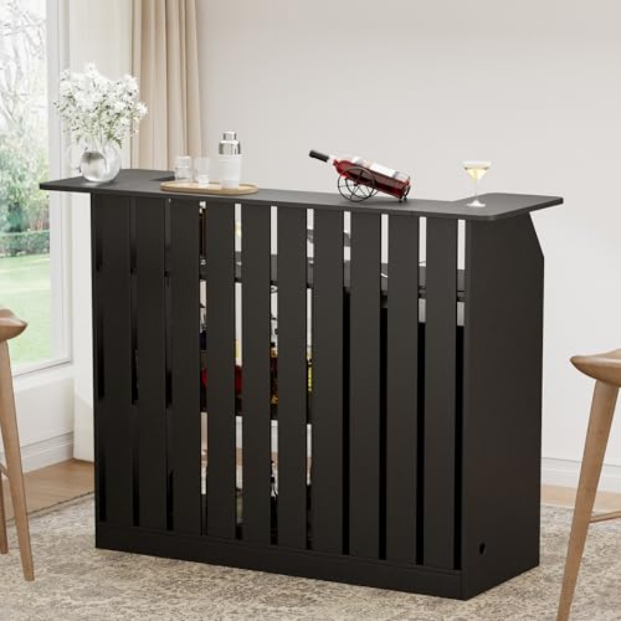 U-Shape Bar Table for home bar - Home Bar And Fridge ulasan dan harga