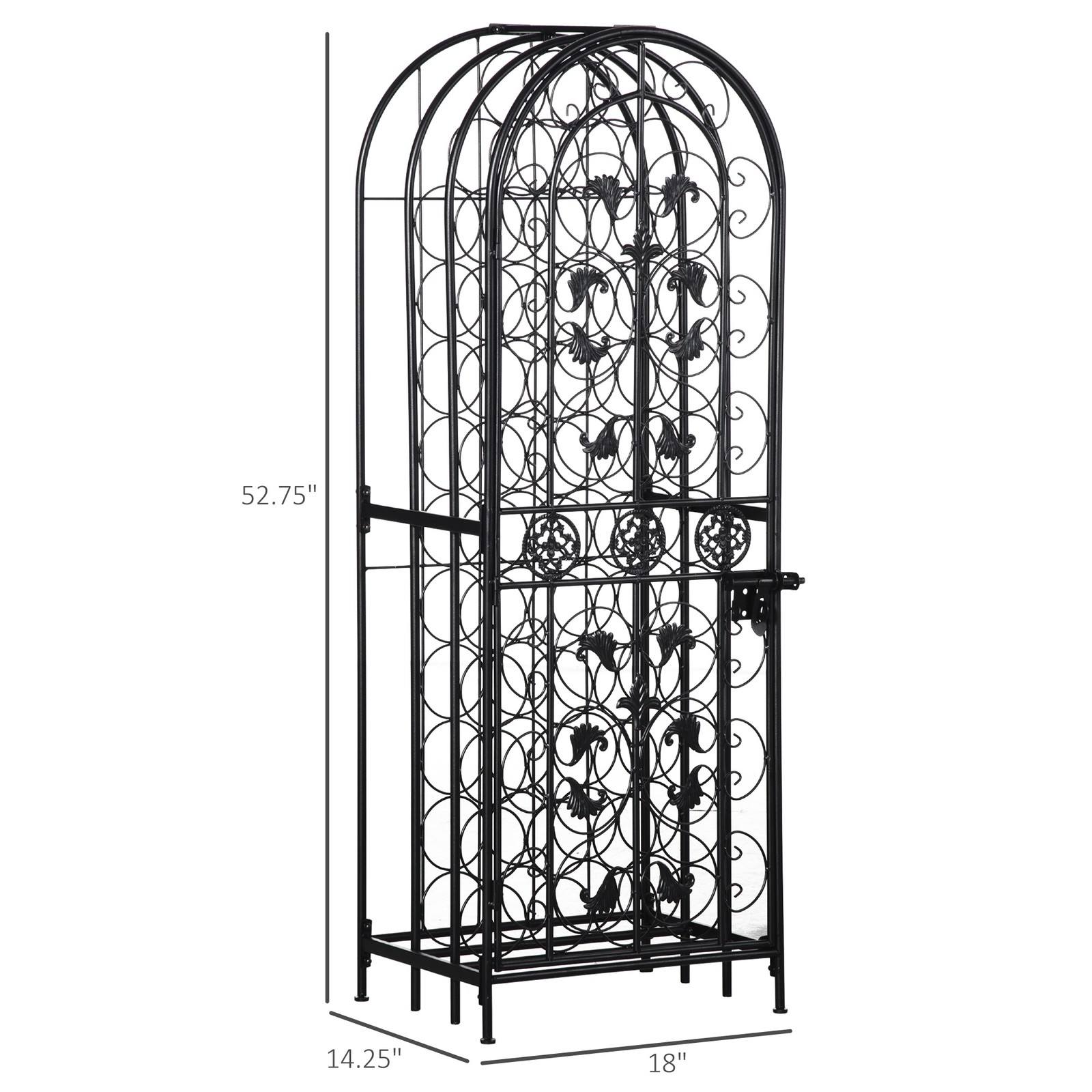 Free Standing Wine Rack 45 Bot - Home Bar And Cabinet ulasan dan harga