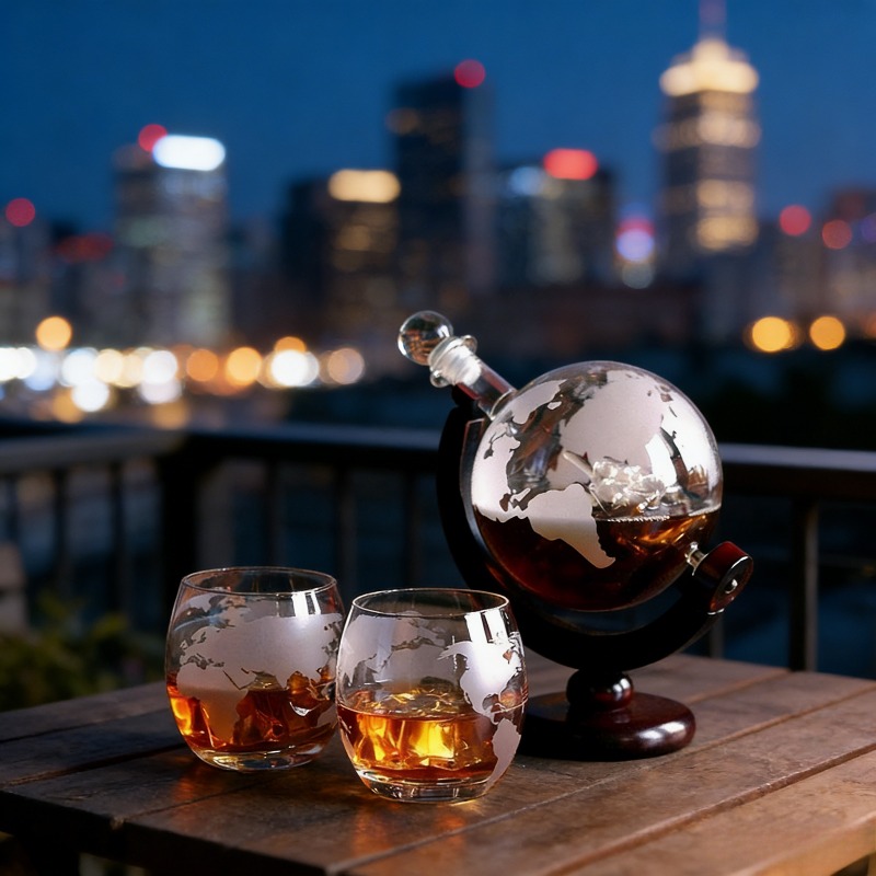 Creative Globe Decanter Set wi - Decanter Globe Set ulasan dan harga