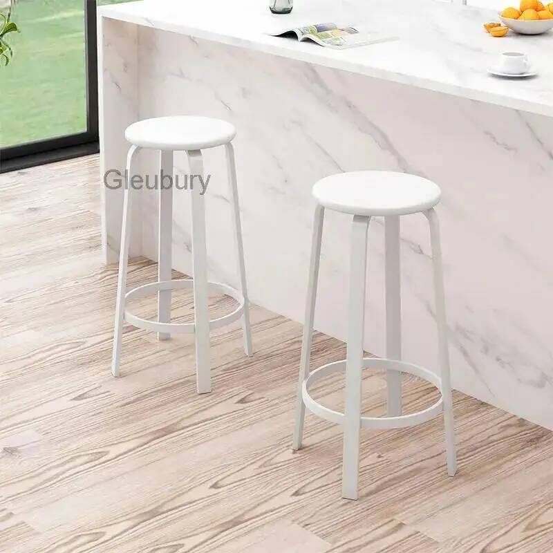 with Round Seat Stools Metal B - Home Bar Seating ulasan dan harga