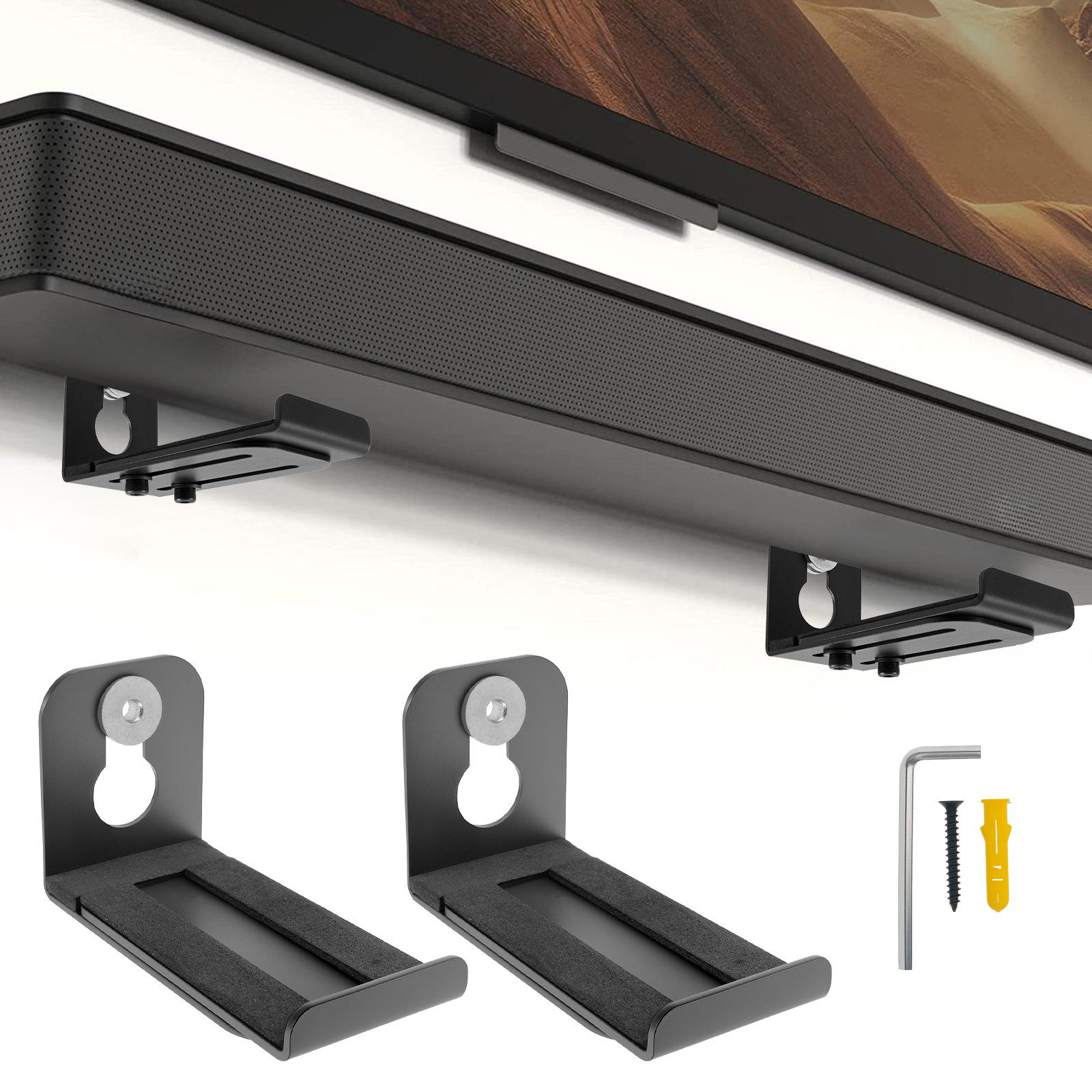 2Pcs Soundbar Speaker Stands W - Home Bar Accessories ulasan dan harga