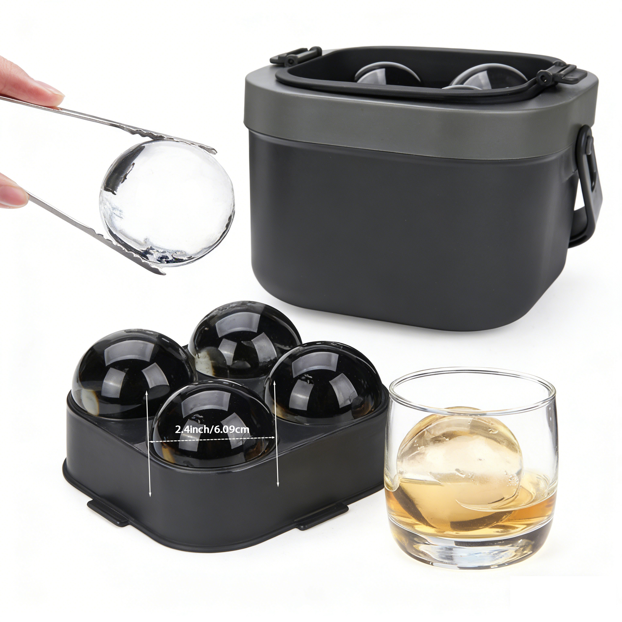 Crystal Clear Ice Ball Maker,  - Ice Mold Sphere ulasan dan harga