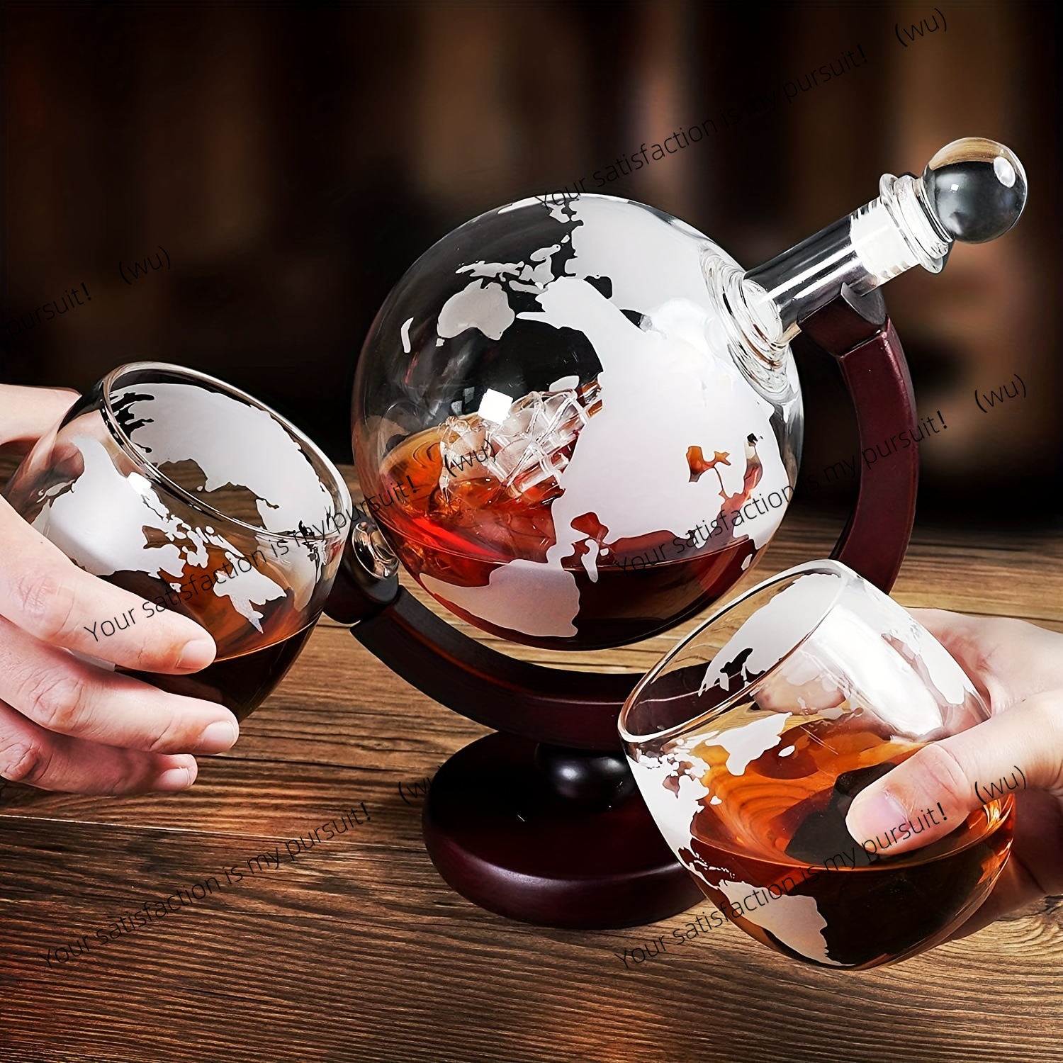 Whiskey Decanter Globe Set wit - Decanter Globe Set ulasan dan harga