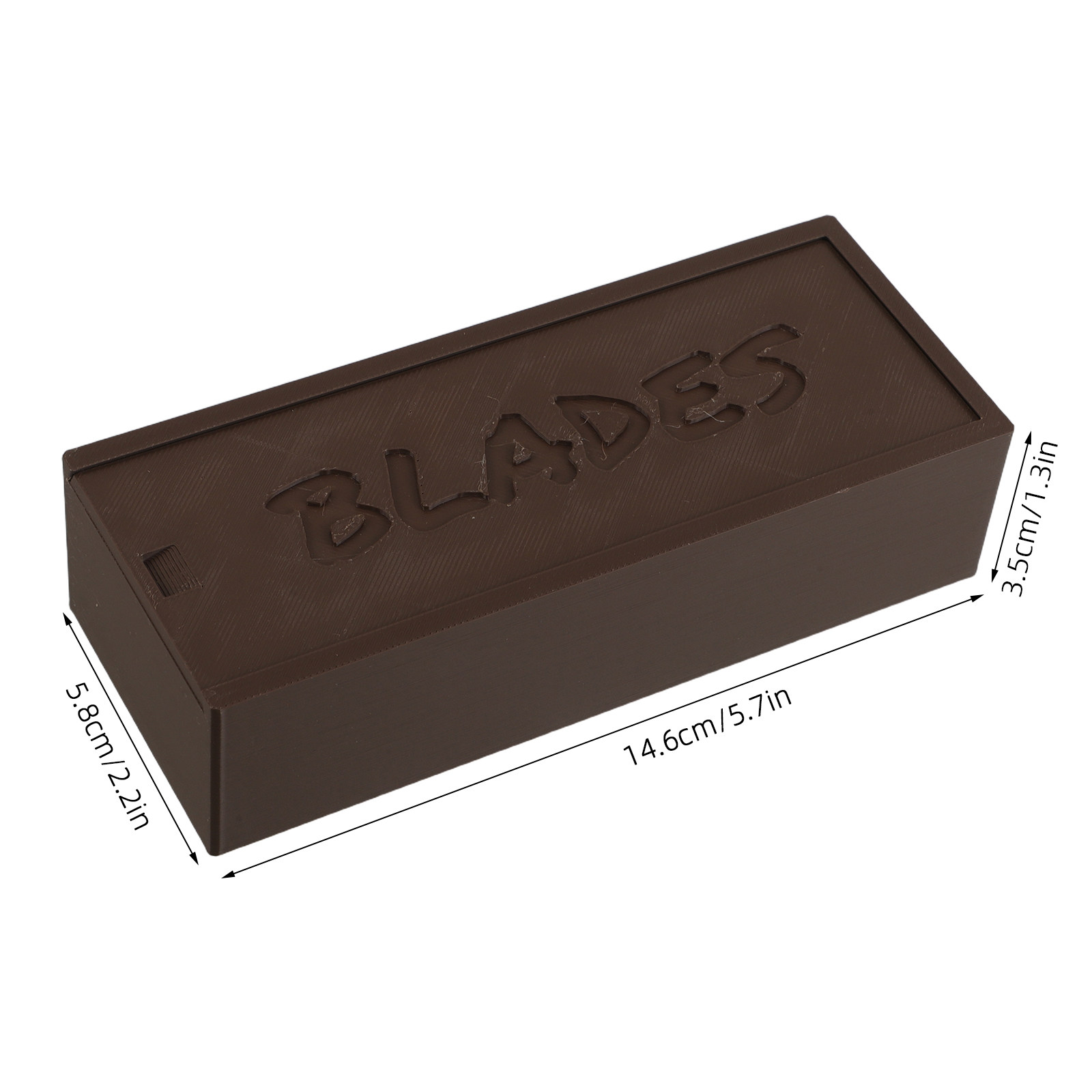 Brown Plastic Blade Storage Ca - Home Barber ulasan dan harga