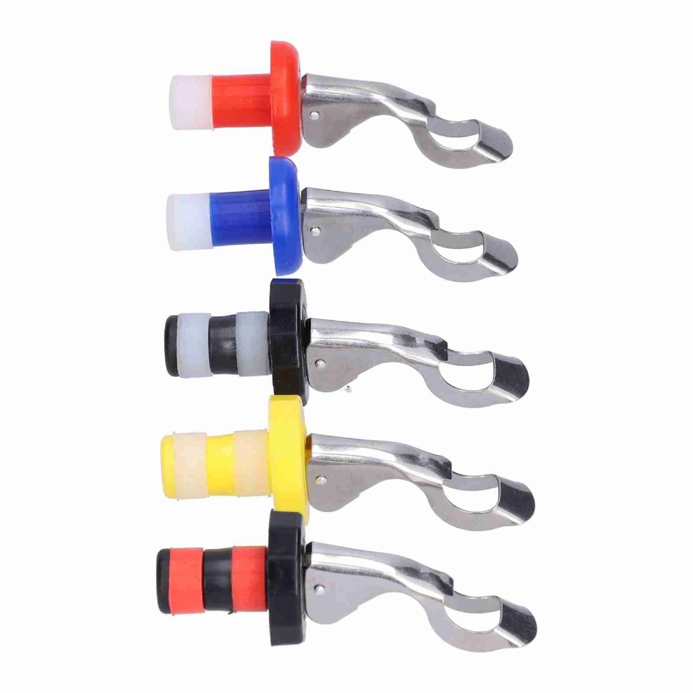 5pcs Silicone Wine Bottle Plug - Wine Preservation Pump ulasan dan harga