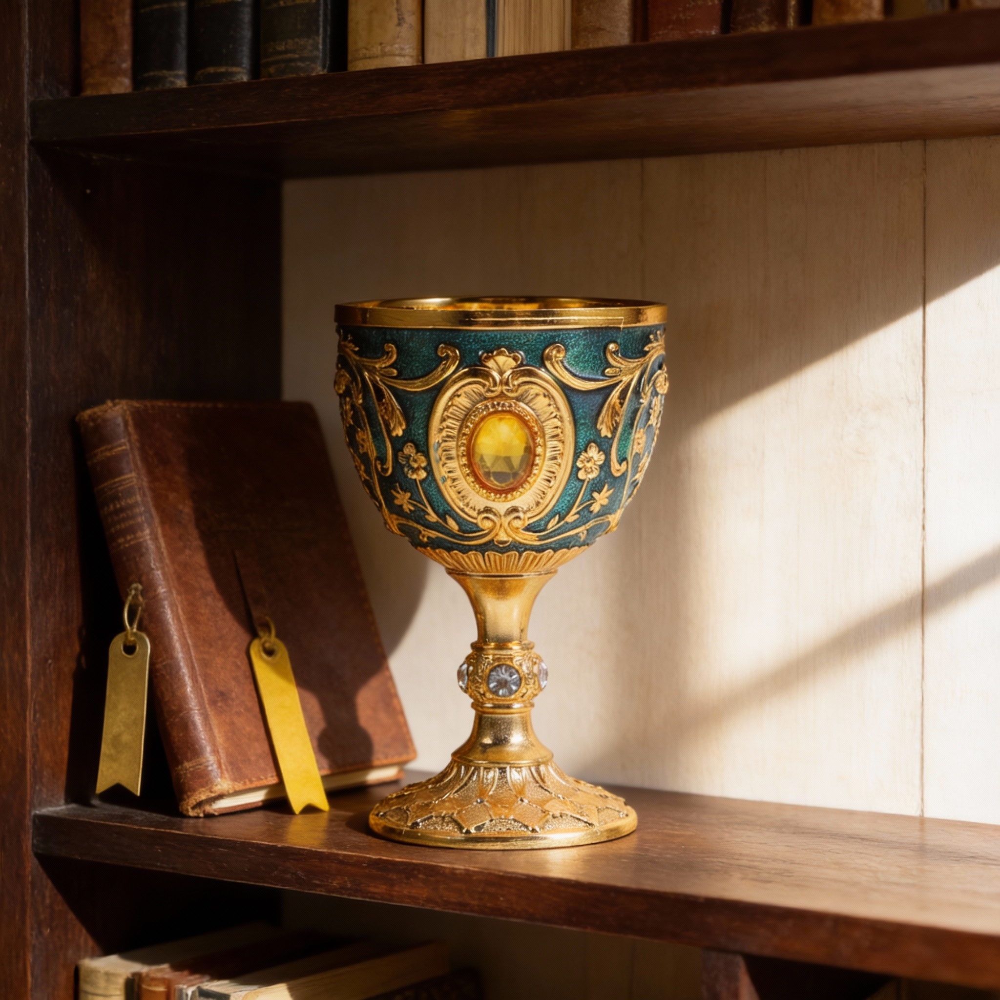 Gold Chalice Cup Retro Vintage - Old Fashioned Glass ulasan dan harga