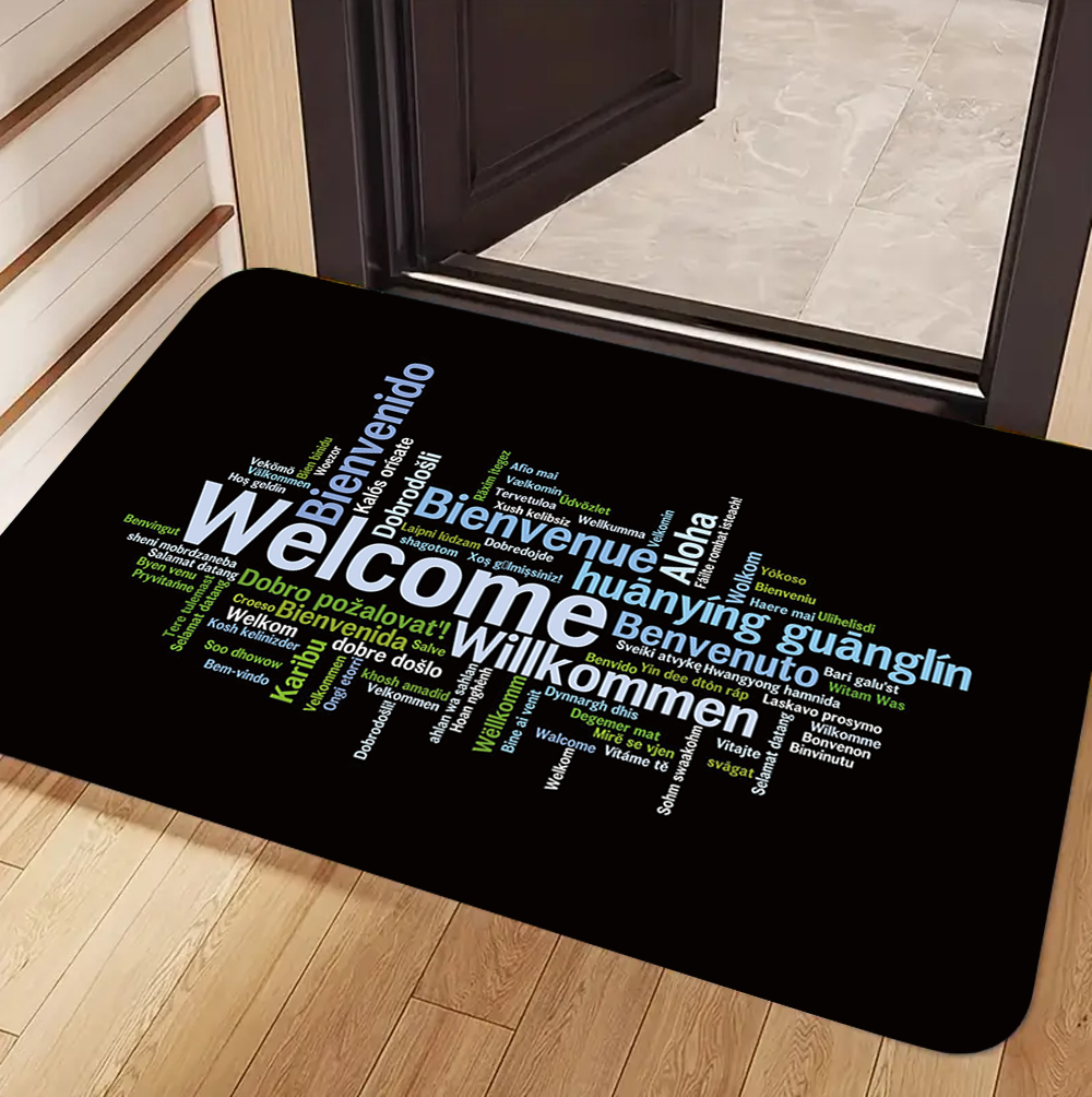 Welcome & Friends Theme Carpet - Home Bar Word ulasan dan harga